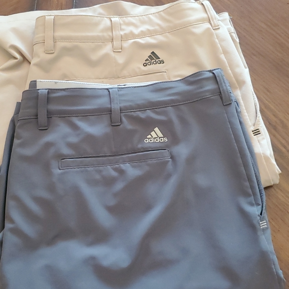 Bundle of Adidas golf shorts grey/ khaki